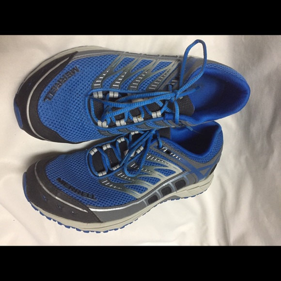 Merrell Other - Merrill Apollo men’s blue shoes size 9 black silv